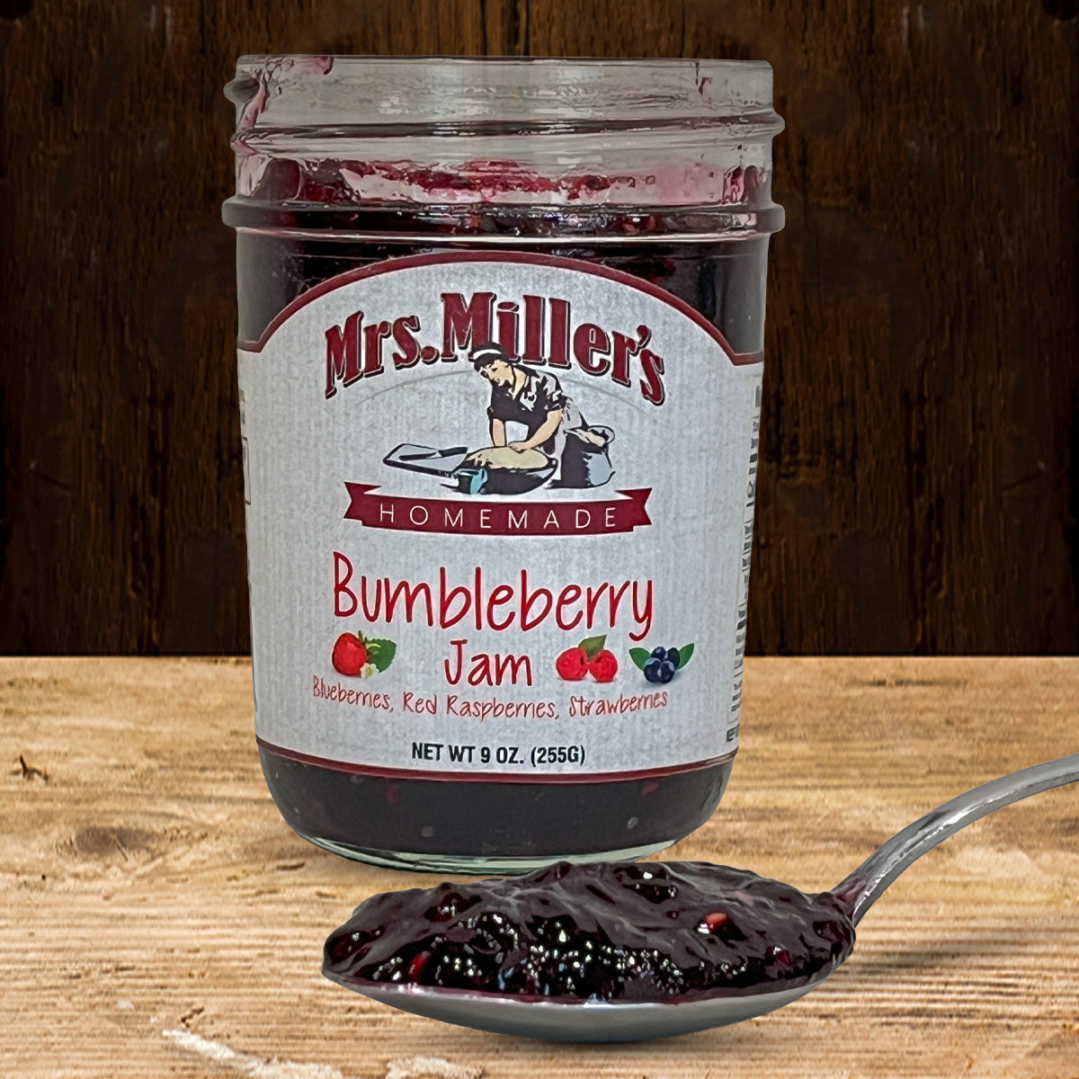 View of an open jar with a spoonful of product in front of it